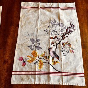 Maison d Hermine Bird Kitchen Towel Cotton 29" x 20 Preowned